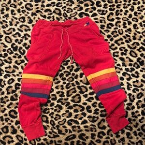 OG AVIATOR NATION SWEATPANTS FRONT AND BACK POCKETS SIZE XS